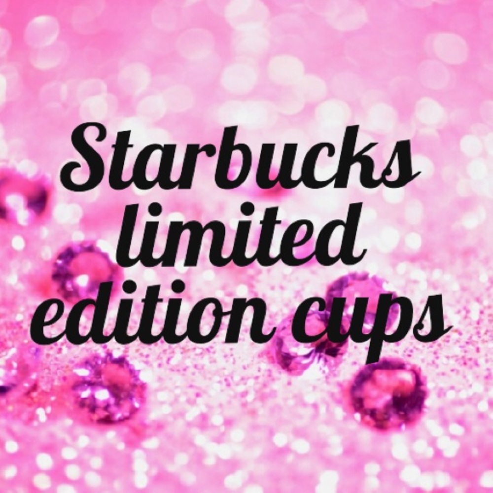 Starbucks cups.